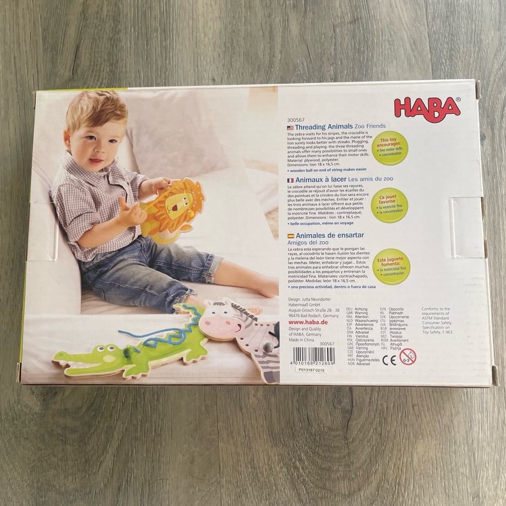 HABA Zoo Friends Threading Activity - Picture 4 of 4